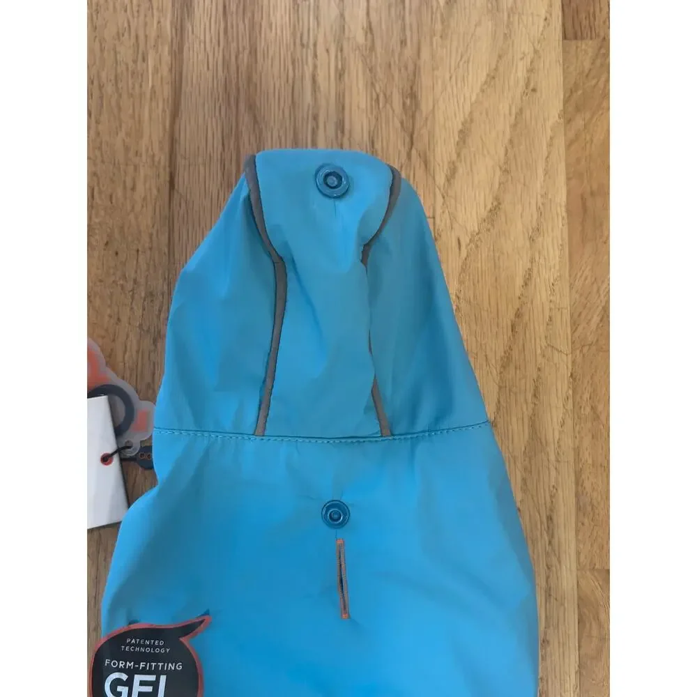 NWT Dog Cat Goo-Eez Reflective Hooded Raincoat Jacket Baby Blue/Grey By XXS